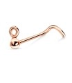 8 Shaped Curved Nose Stud Stud NSKB-765